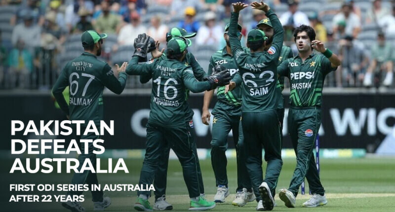 Pakistan Defeats Australia in Thrilling Showdown, After 22 Years